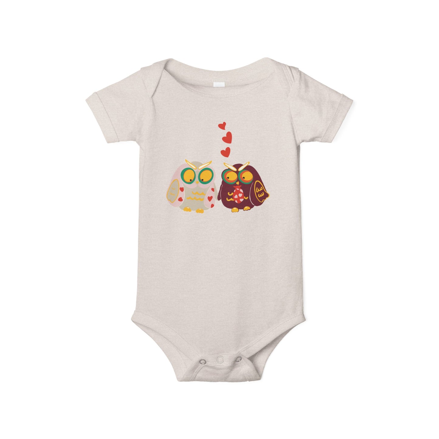 Adorable Owl Love Infant Jersey One Piece - Cute Baby Bodysuit for Baby Showers & Valentine's Day