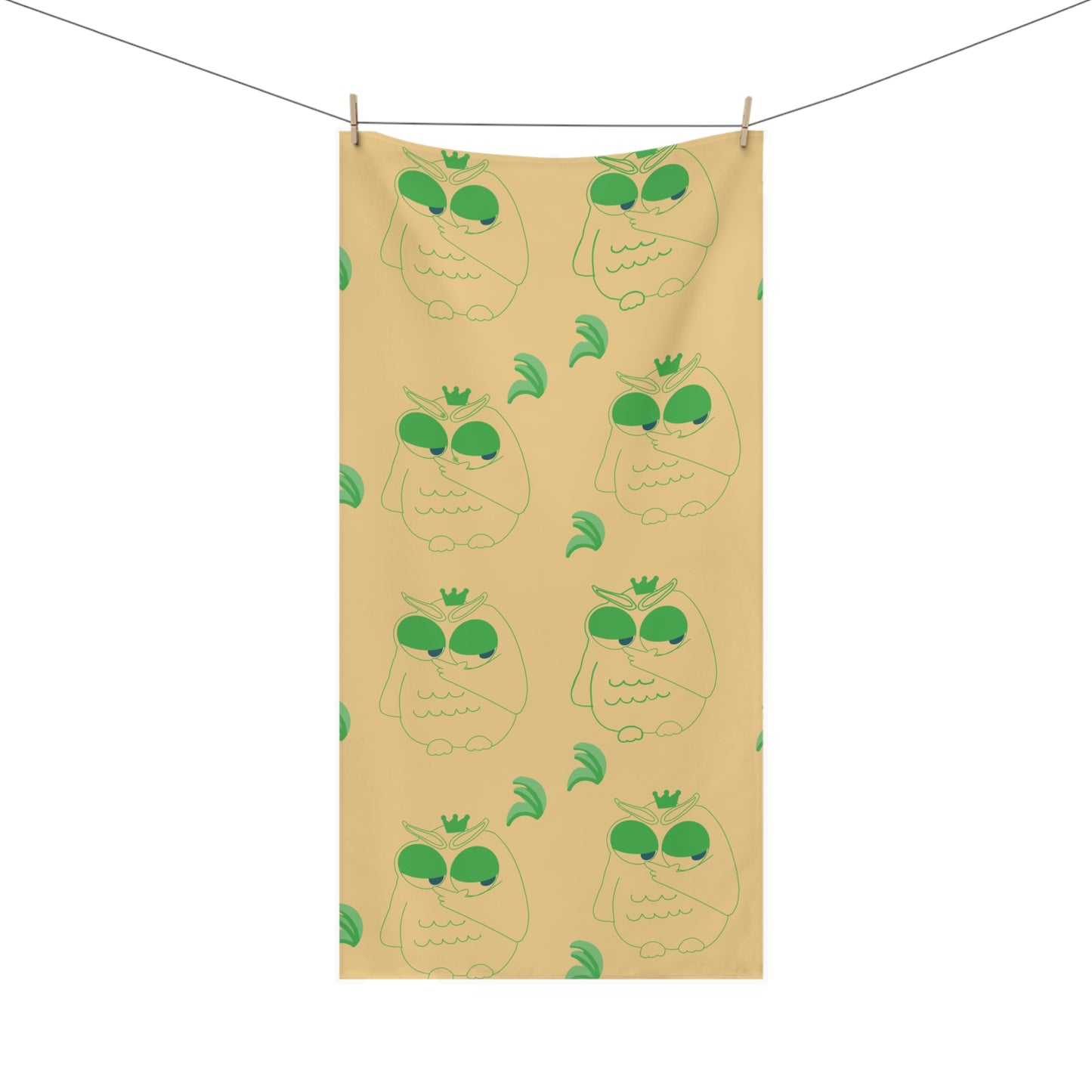 Cute Owl Mink-Cotton Towel for Beach, Pool, Gifts, Summer Fun, Spa Days, Home Decor
