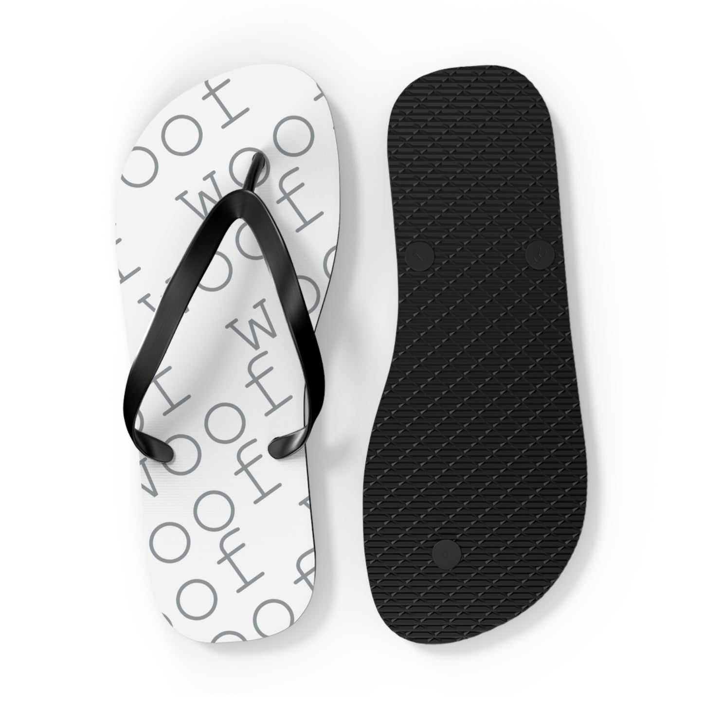 Stylish Flip Flops with 'Woof' Design for Dog Lovers, Summer Beach Footwear, Pet Owner Gifts, Cute Animal Accessories, Dog Mom Sandals
