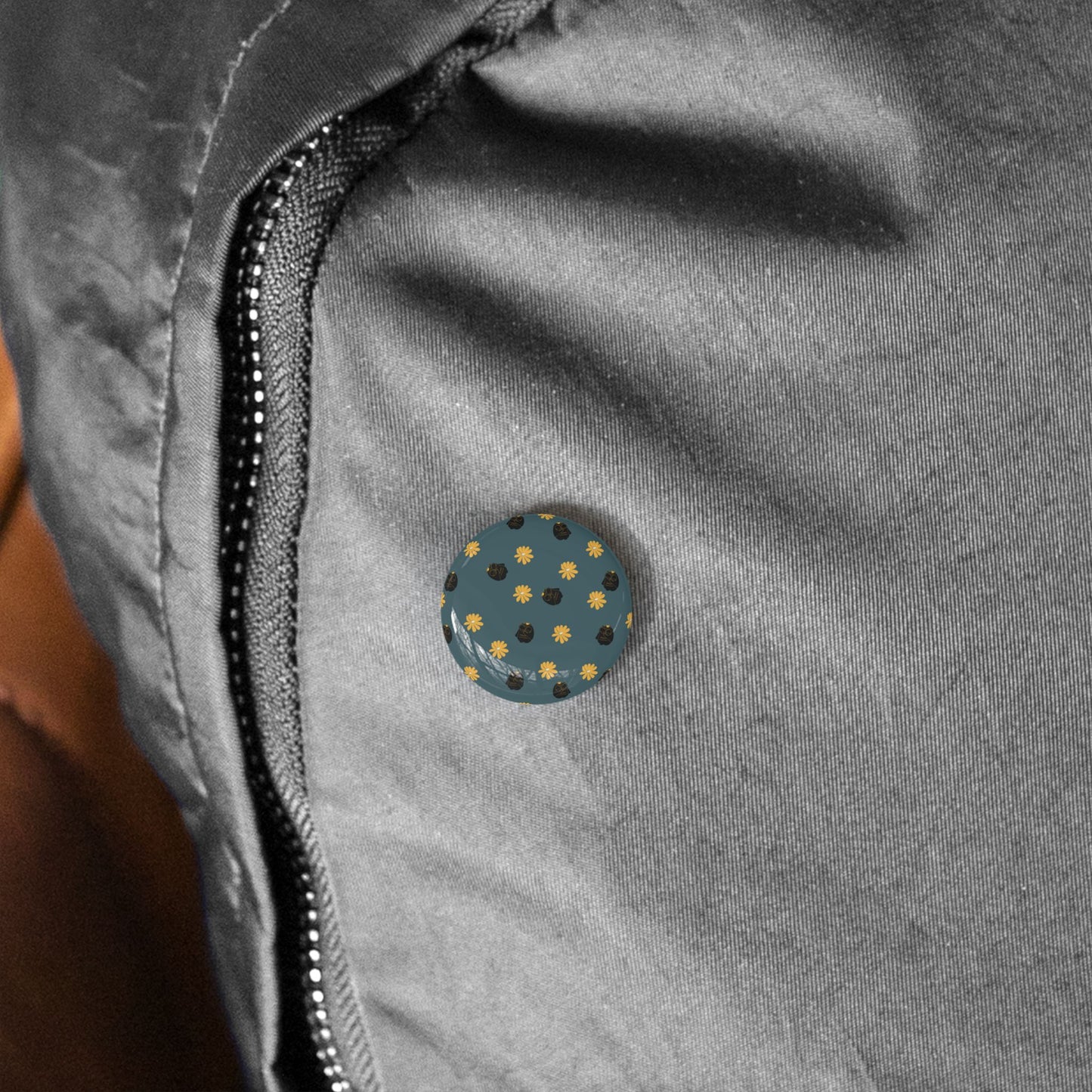 Cute Floral Round Pins, Trendy Enamel Pins, Fashion Accessories, Cute Gifts for Friends, DIY Pin Badges, Collectible Pins