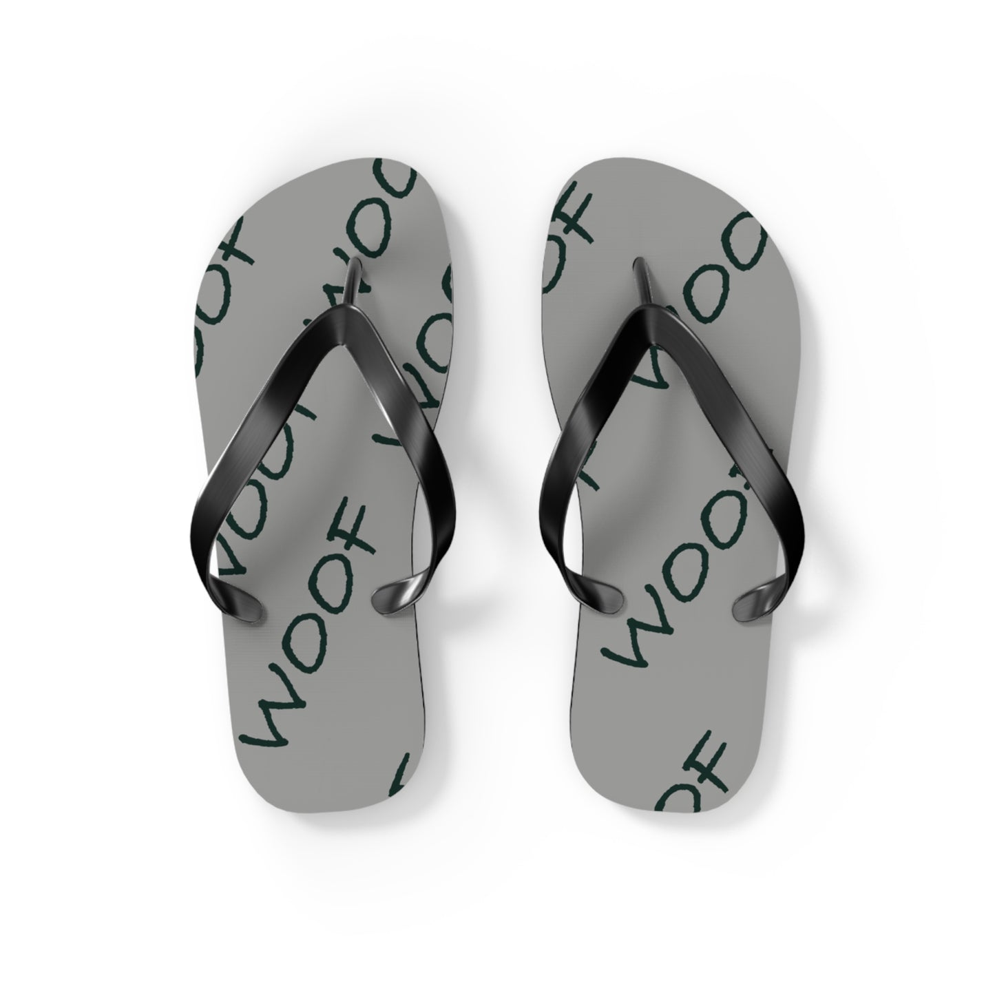 Woof Flip Flops | Fun Pet Lover Sandals for Beach Days, Summer Vibes, Dog Lover Gifts, Casual Footwear, Animal-Themed Summer Gear