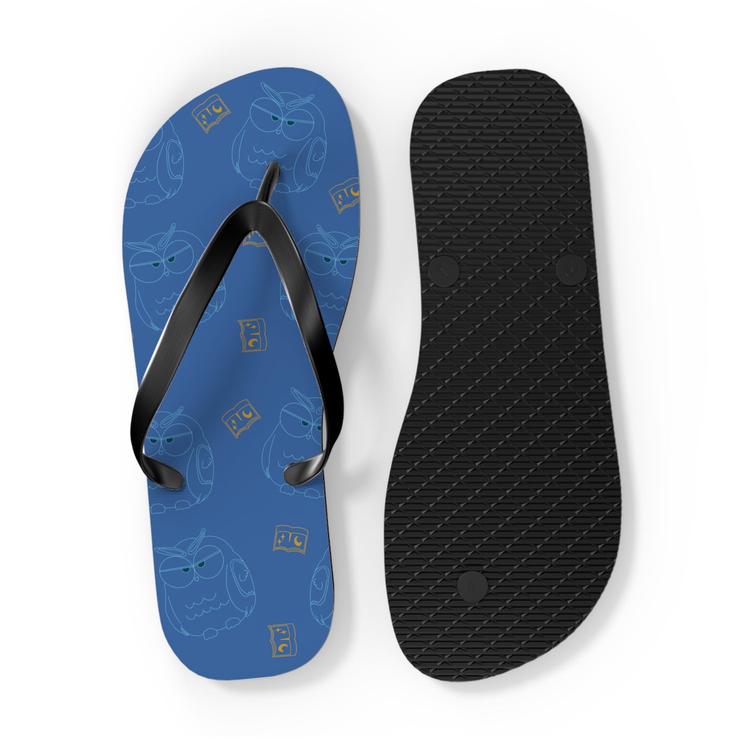 Fun Owl Flip Flops for Summer, Casual Beach Sandals, Cute Vacation Footwear, Perfect Gift for Owl Lovers