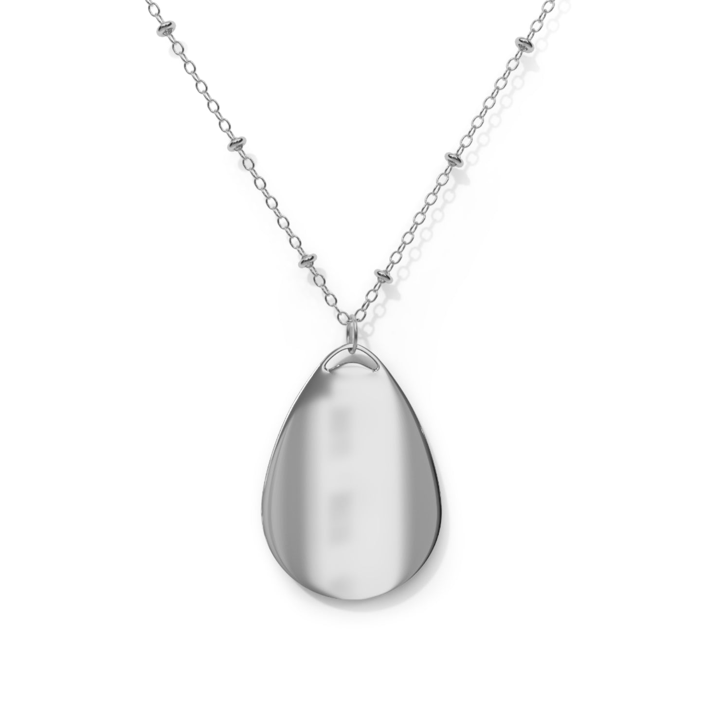Personalized Love Oval Necklace | Meaningful Gift for Weddings, Anniversaries, & Special Occasions