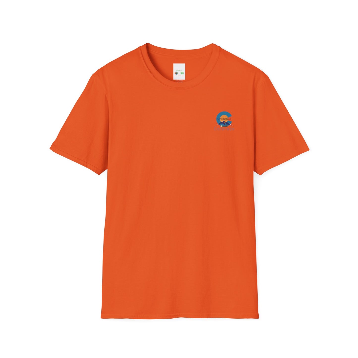 Fort Collins Colorado Unisex T-Shirt | Softstyle Tee for Travel Lovers, Adventure Seekers, and Summer Days, Gift for Nature Enthusiasts