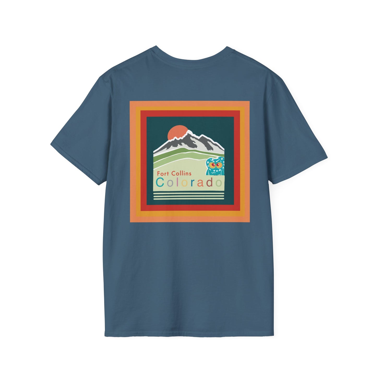 Fort Collins Colorado T-Shirt, Unisex Graphic Tee, Casual Travel Shirt, Vintage Style Apparel, Outdoor Adventure Clothing