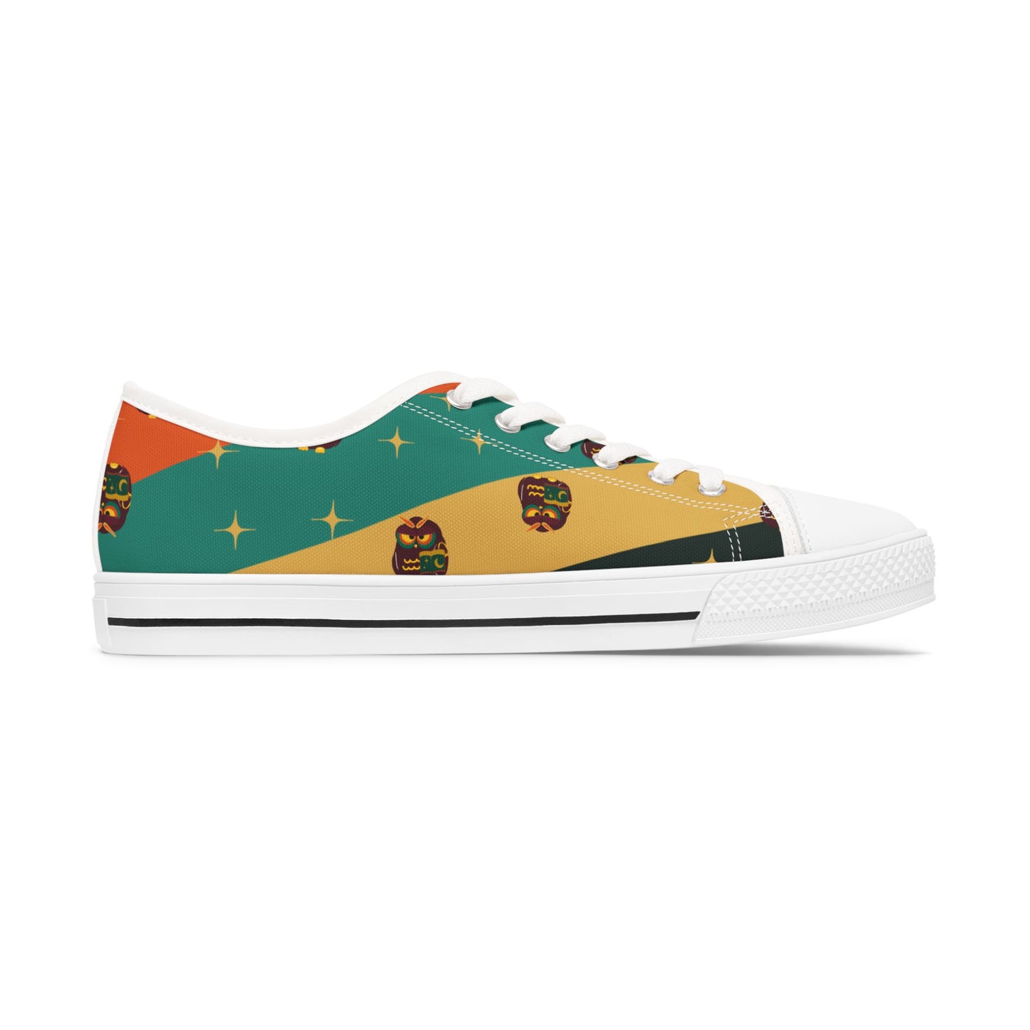 Colorful Women's Low Top Sneakers with Unique Design