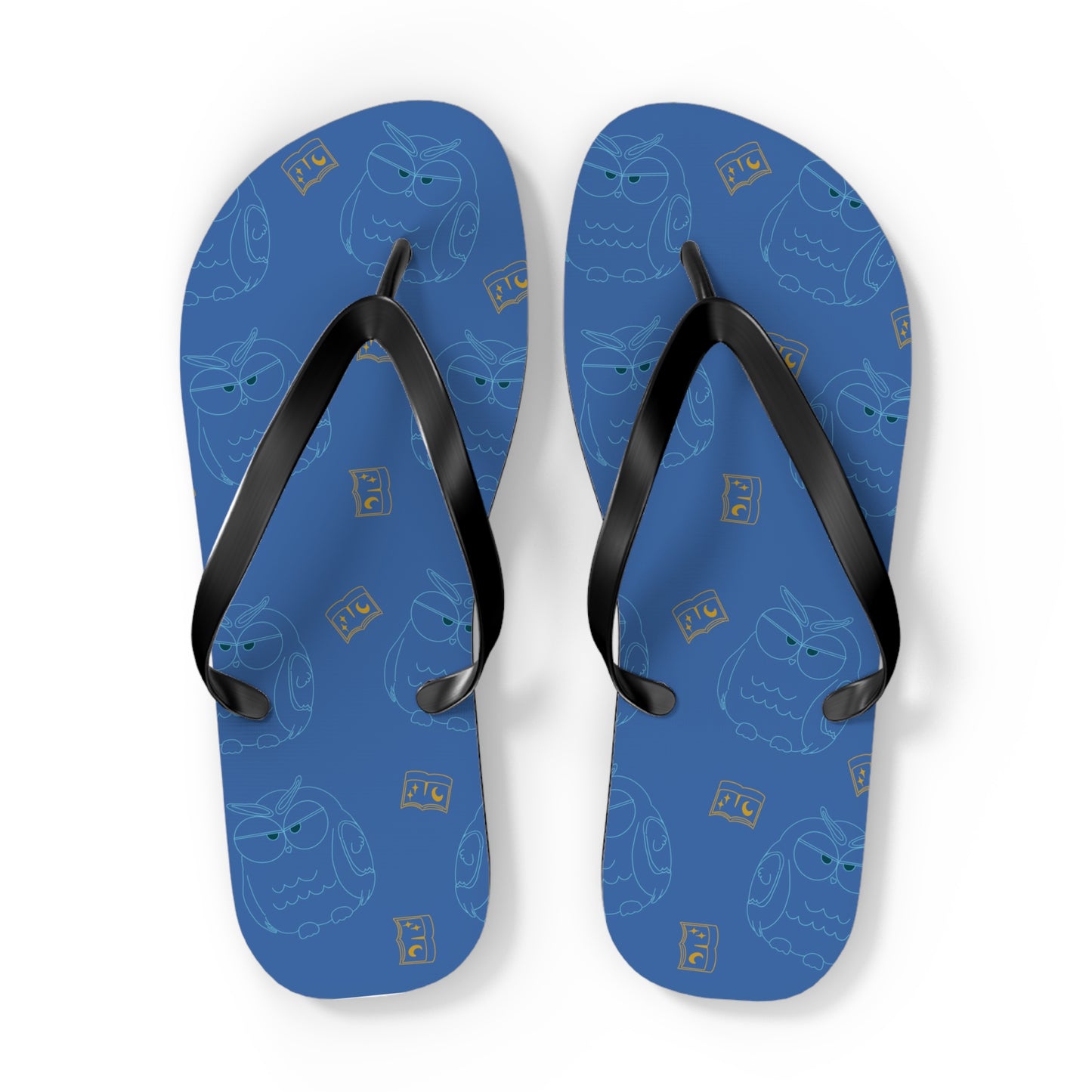 Fun Owl Flip Flops for Summer, Casual Beach Sandals, Cute Vacation Footwear, Perfect Gift for Owl Lovers