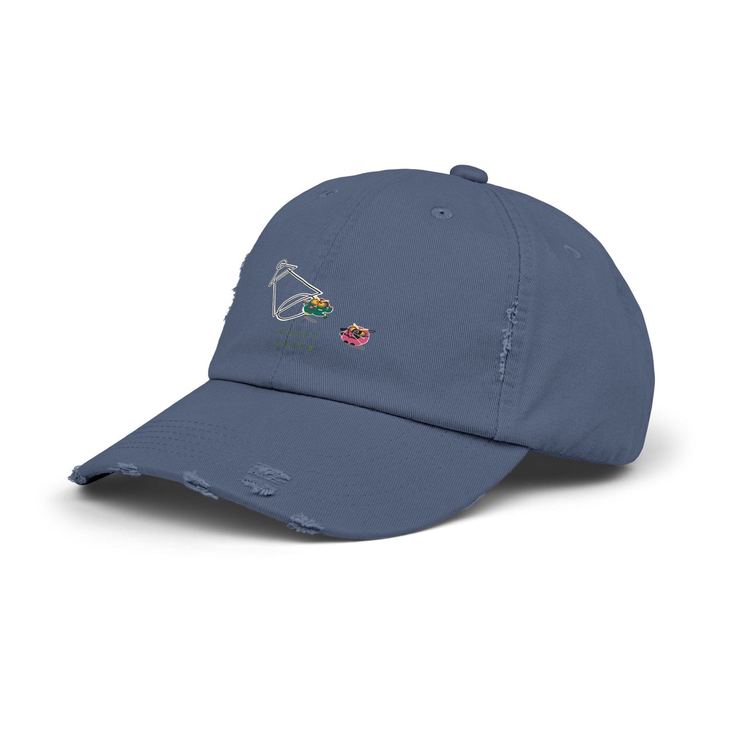 Unisex Distressed Cap - Hoot Game Inspired Fashion Hat