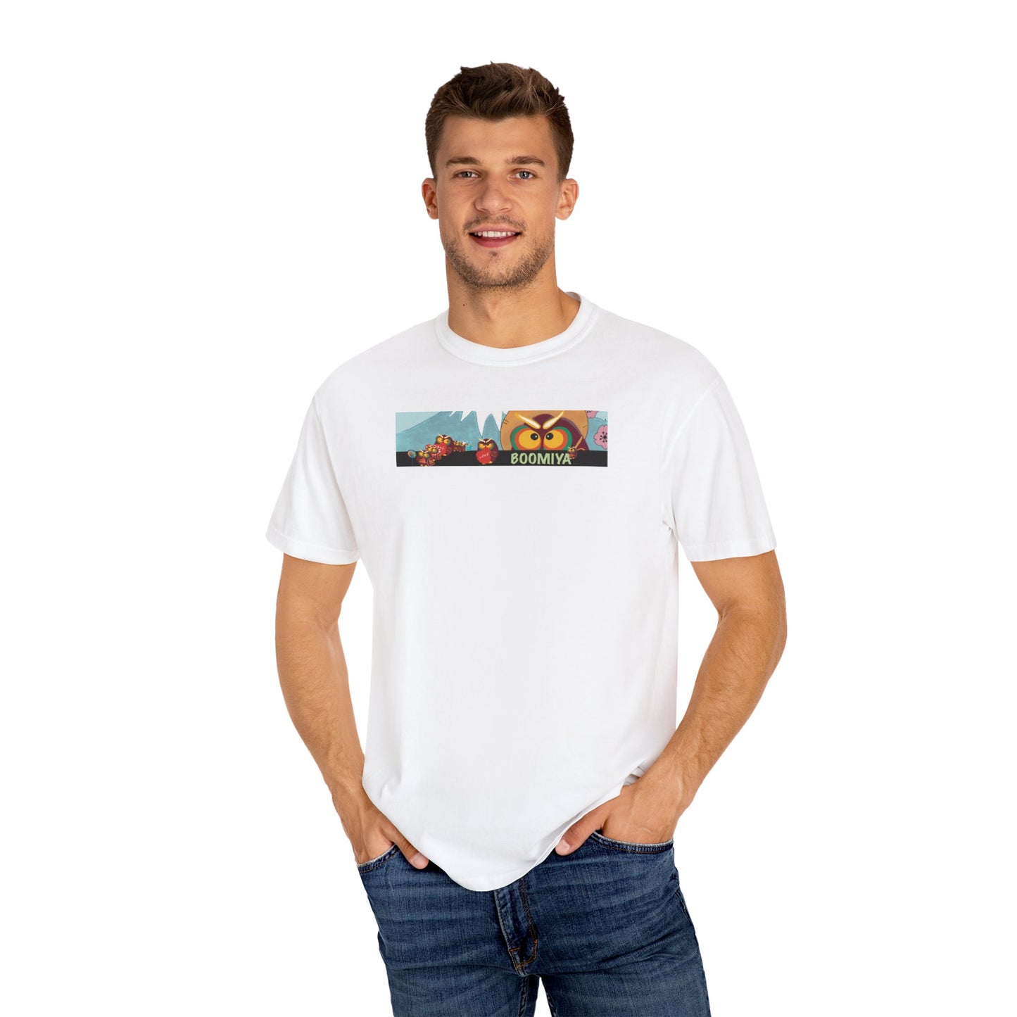 Boomiya Unisex Garment-Dyed T-shirt - Fun & Playful Graphic Tee
