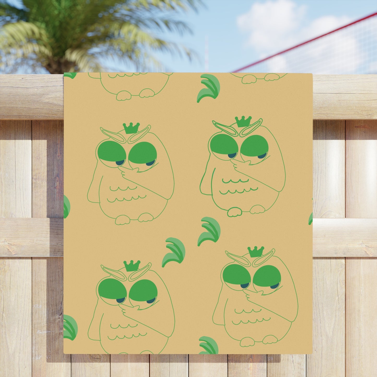 Chic Owl Beach Towels, Fun Summer Accessories, Poolside Essentials, Vibrant Outdoor Gear, Unique Gift Idea, Stylish Summer Decor
