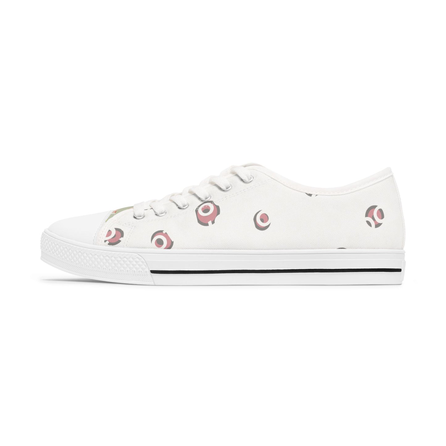 Stylish Women's Low Top Sneakers, Casual Footwear, Summer Style, Comfy Sneakers, Gift for Her, Everyday Shoes, Floral Design
