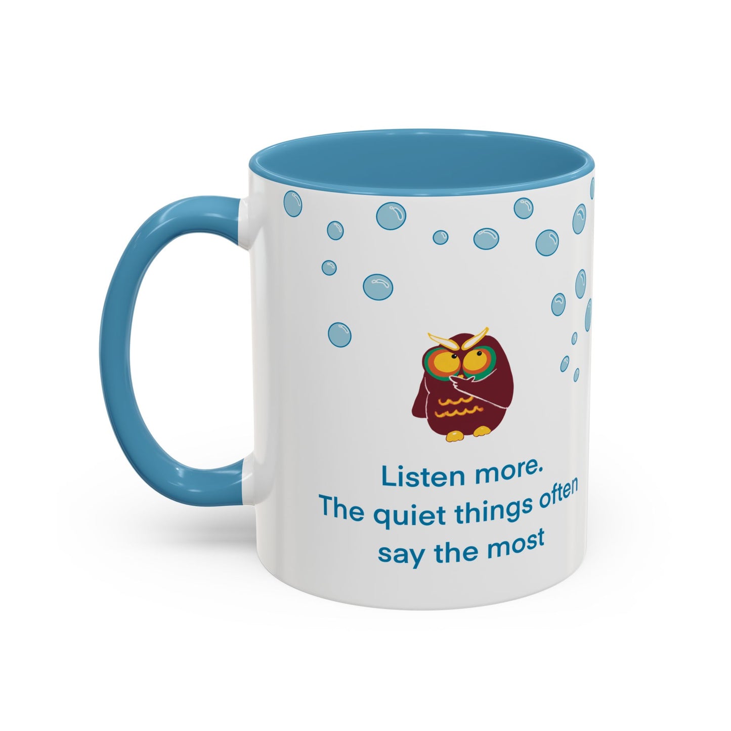 Inspiring Owl Coffee Mug - A Thoughtful Gift for Seekers, Motivational Drinkware for Home, Inspirational Quote Mug, Cozy Kitchen Decor