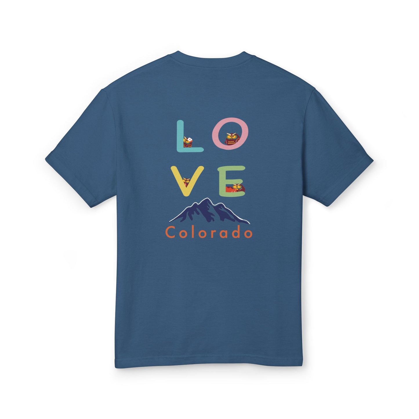 Love Colorado Graphic Tee - Unisex Garment-Dyed Heavyweight Cotton T-Shirt