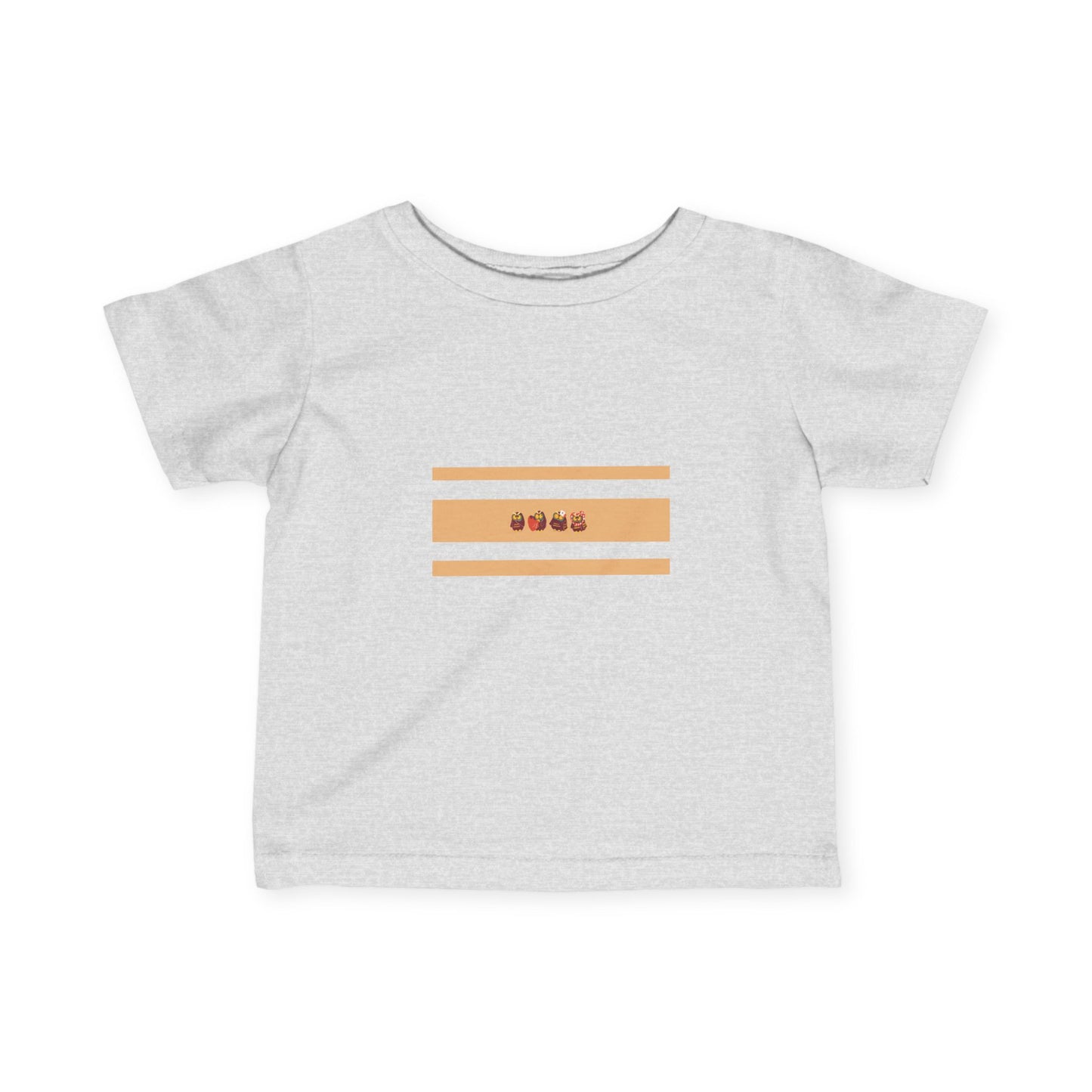 Cute Infant Fine Jersey Tee with Playful Design for Babies