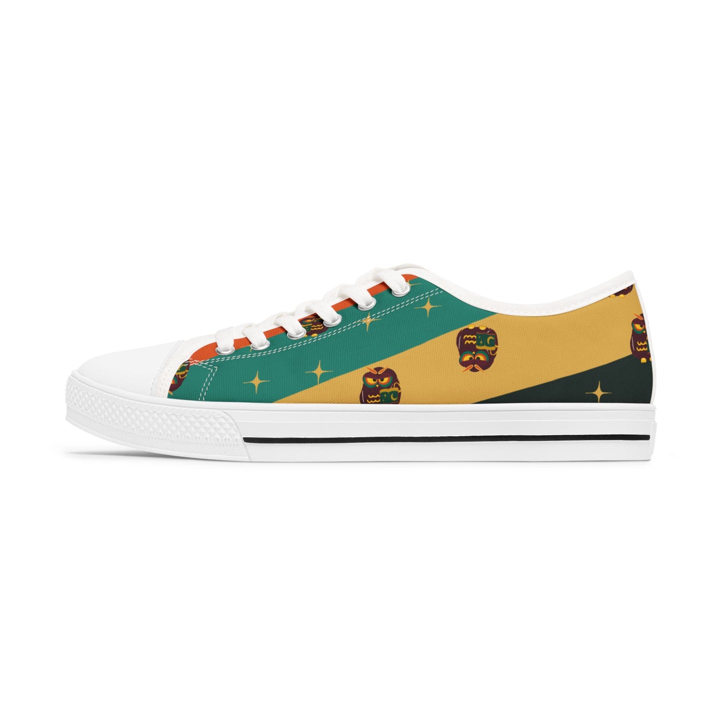 Colorful Women's Low Top Sneakers with Unique Design