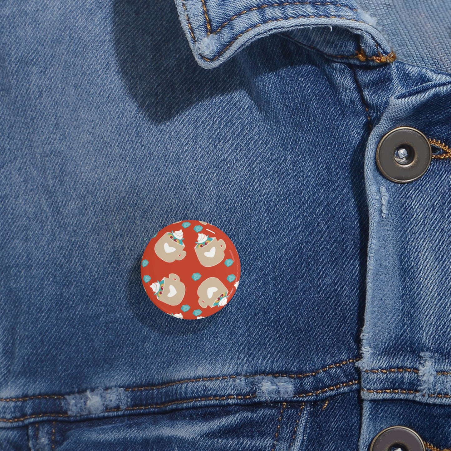 Charming Decorative Round Pins, Cute Pin Badges for Jackets, Gifts for Friends, Fun Accessories, Holiday Decor, Collectible Pins
