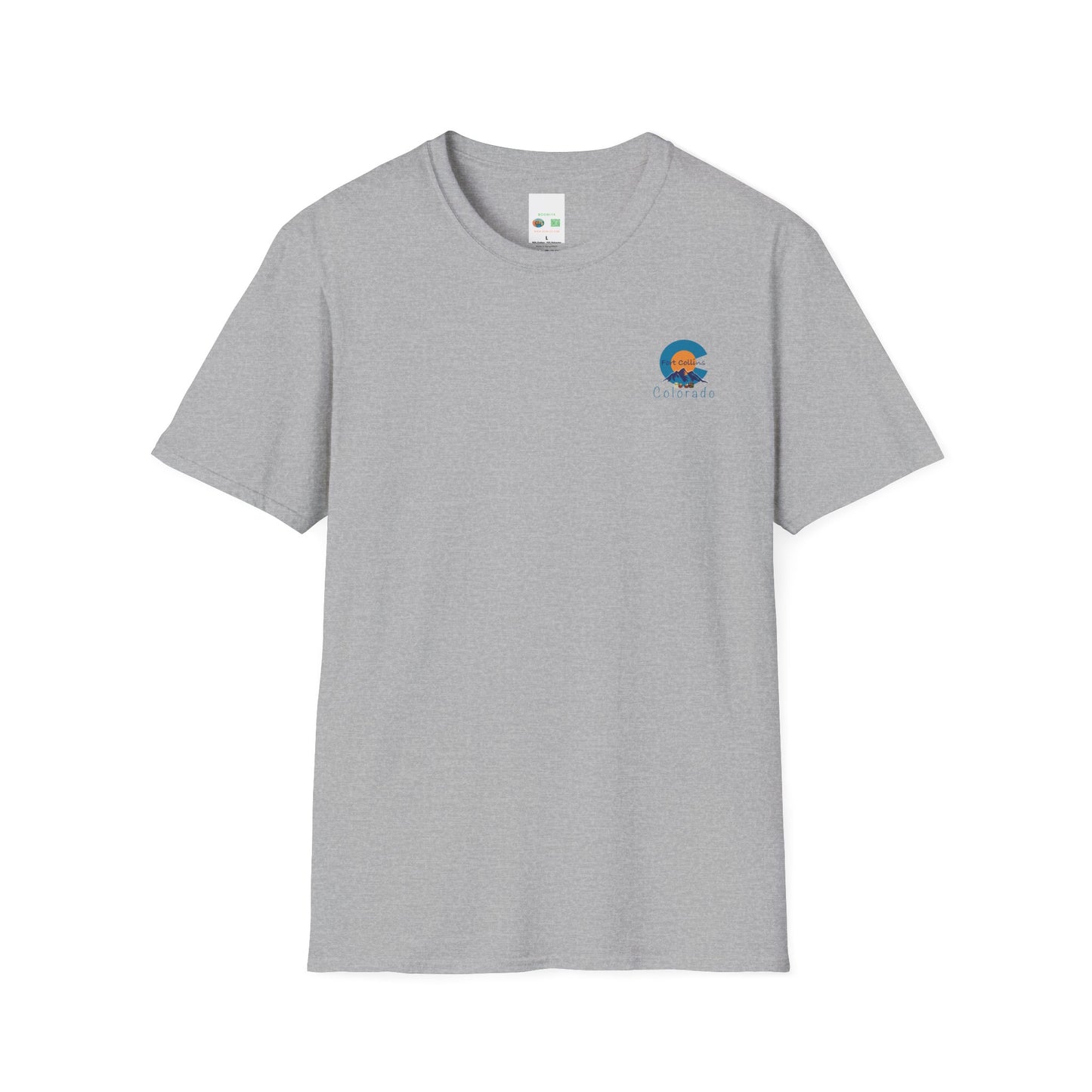 Fort Collins Colorado Unisex T-Shirt | Softstyle Tee for Travel Lovers, Adventure Seekers, and Summer Days, Gift for Nature Enthusiasts