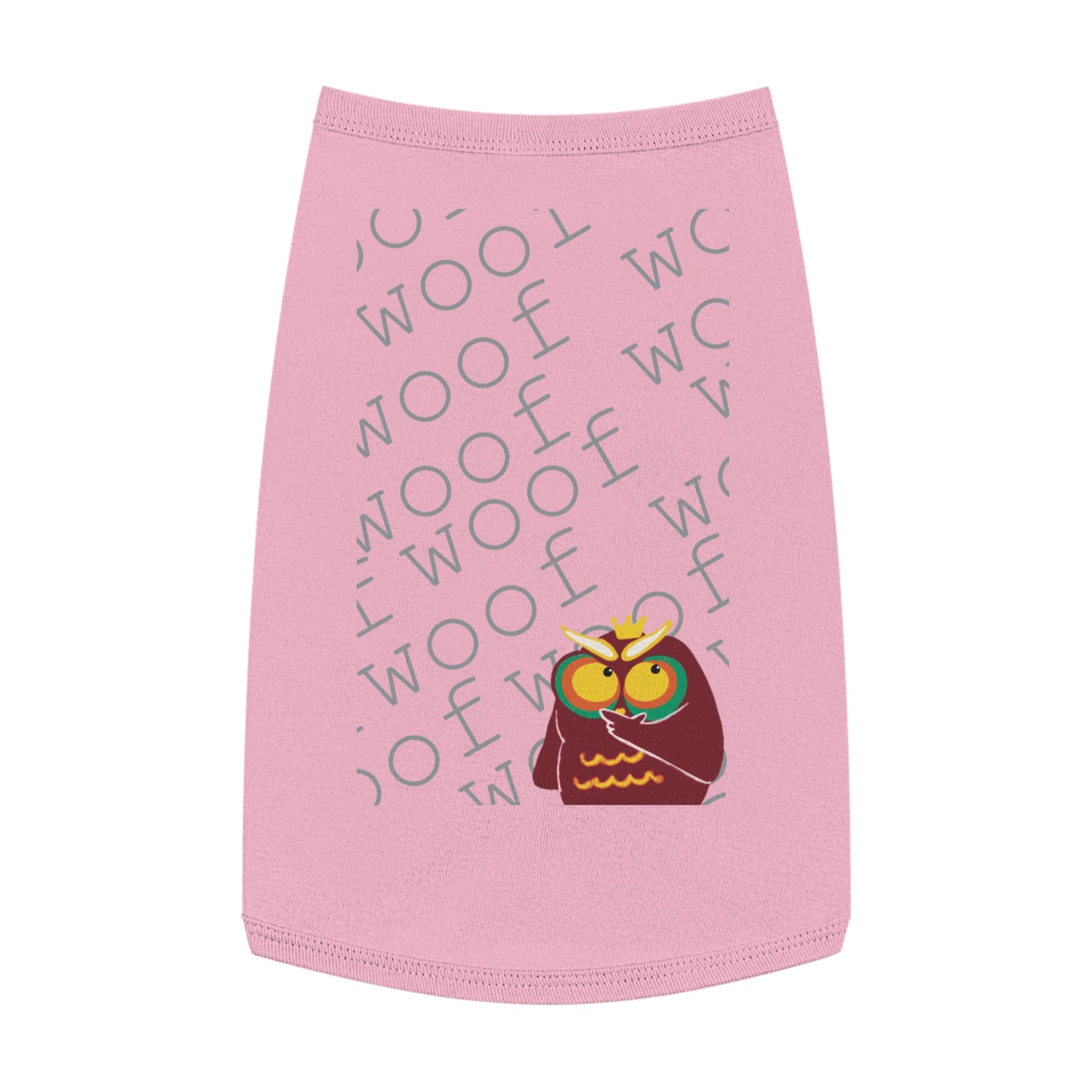 Cute Pet Tank Top with Fun Owl Design for Dogs, Dog Apparel, Pet Gift, Pet Costume, Summer Wear, Animal Lover Gift