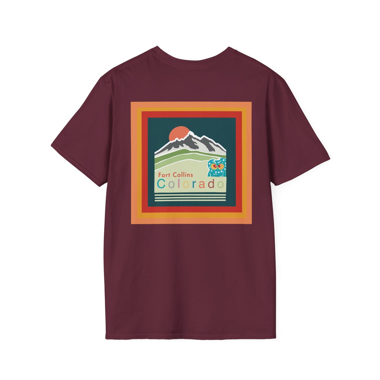 Fort Collins Colorado T-Shirt, Unisex Graphic Tee, Casual Travel Shirt, Vintage Style Apparel, Outdoor Adventure Clothing
