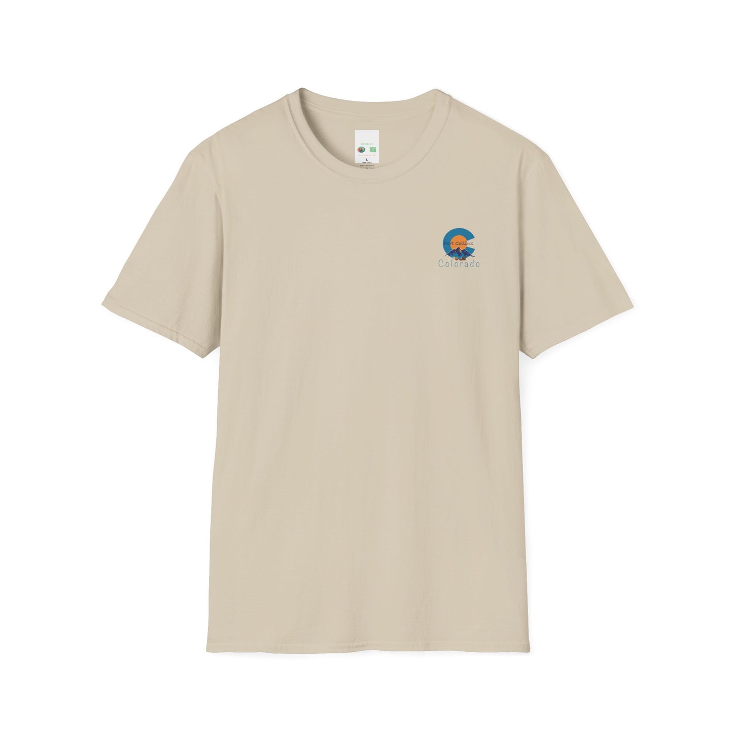 Fort Collins Colorado Unisex T-Shirt | Softstyle Tee for Travel Lovers, Adventure Seekers, and Summer Days, Gift for Nature Enthusiasts