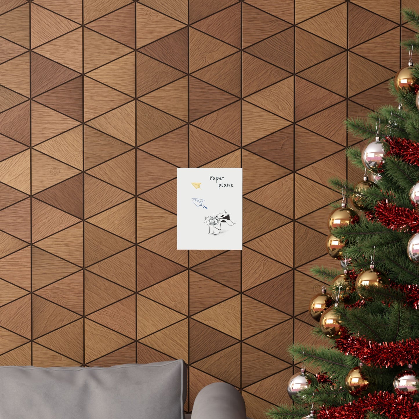 Paper Plane Tomo Matte Poster — Soft Dream Poster|Minimal Art Print| Quiet Hope Series