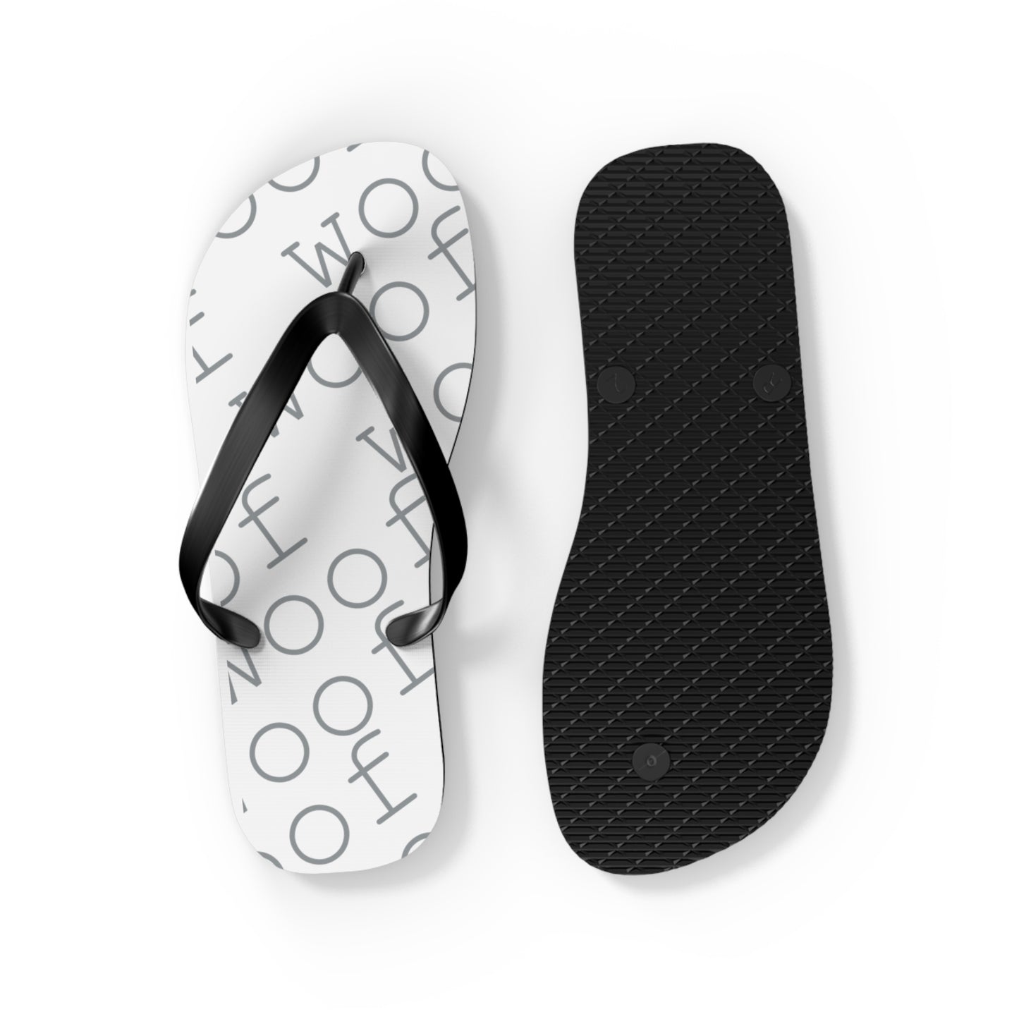 Stylish Flip Flops with 'Woof' Design for Dog Lovers, Summer Beach Footwear, Pet Owner Gifts, Cute Animal Accessories, Dog Mom Sandals