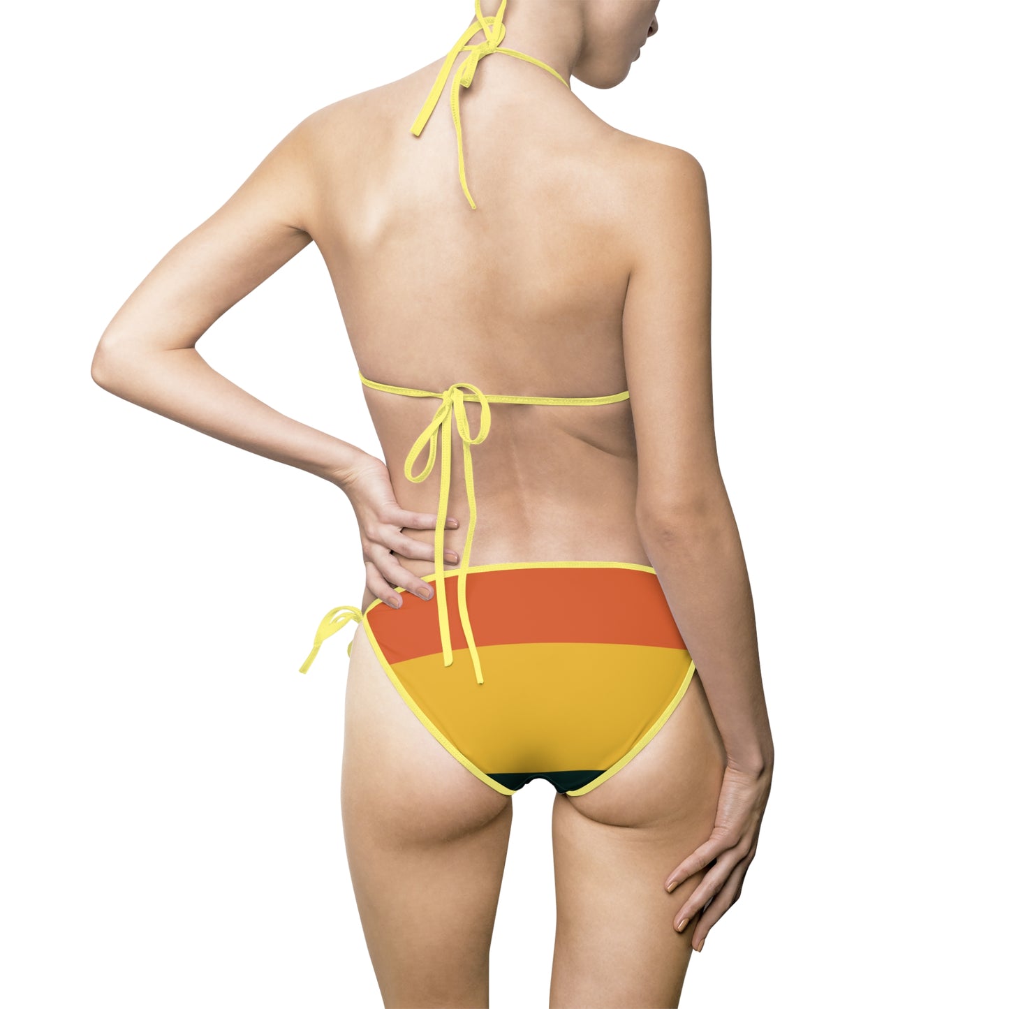 Tomo's Vibrant Women's Bikini Swimsuit-, Colorful Swimwear, Summer Beachwear, Vacation Essentials, Pool Party Style, AOP Design