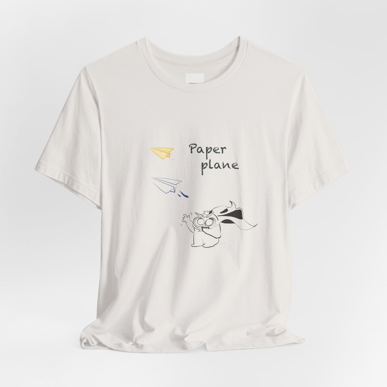 Paper Plane Tomo T- Shirt | Minimal Cute Tee | Soft Dream Graphic Shirt