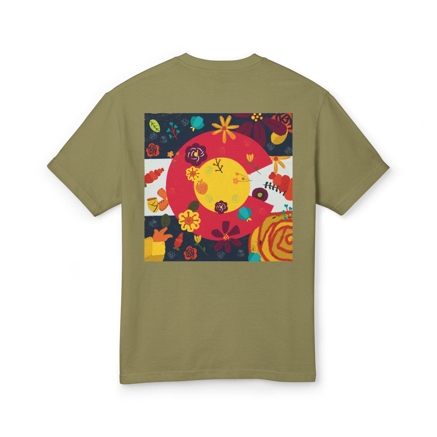 Vibrant Floral Art Tee, Unisex Graphic T-Shirt, Summer Fashion, Gift for Nature Lovers, Casual Wear