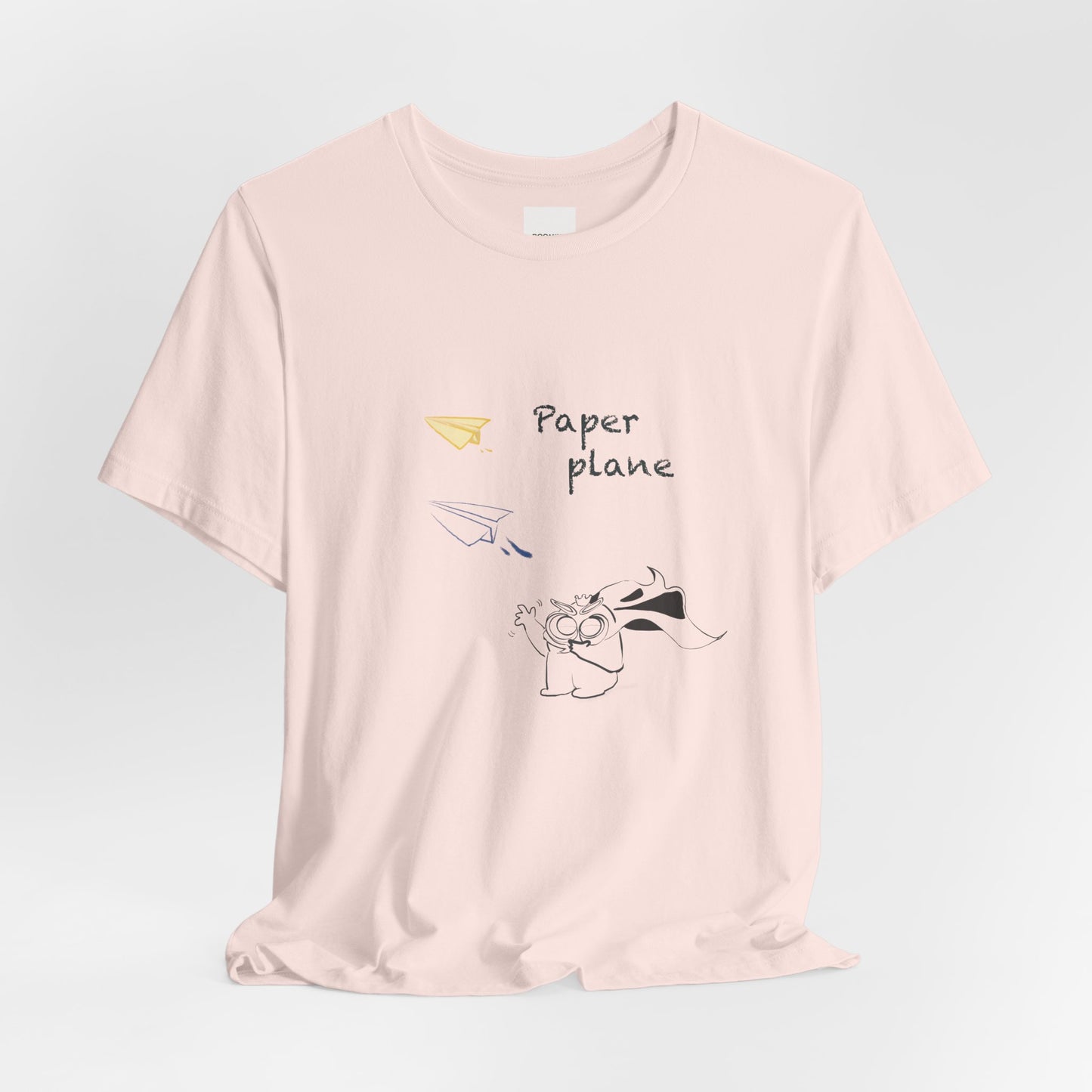 Paper Plane Tomo   T-Shirt —  Minimal Cute Tee|Soft Dream Graphic Shirt