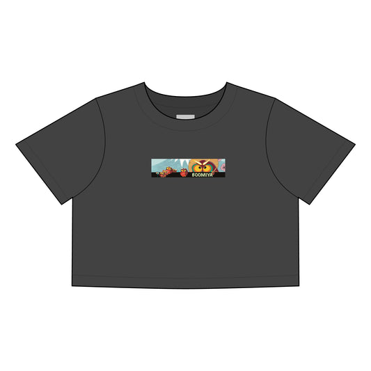 Faded Graphic Crop Tee for Women - Trendy & Casual Style