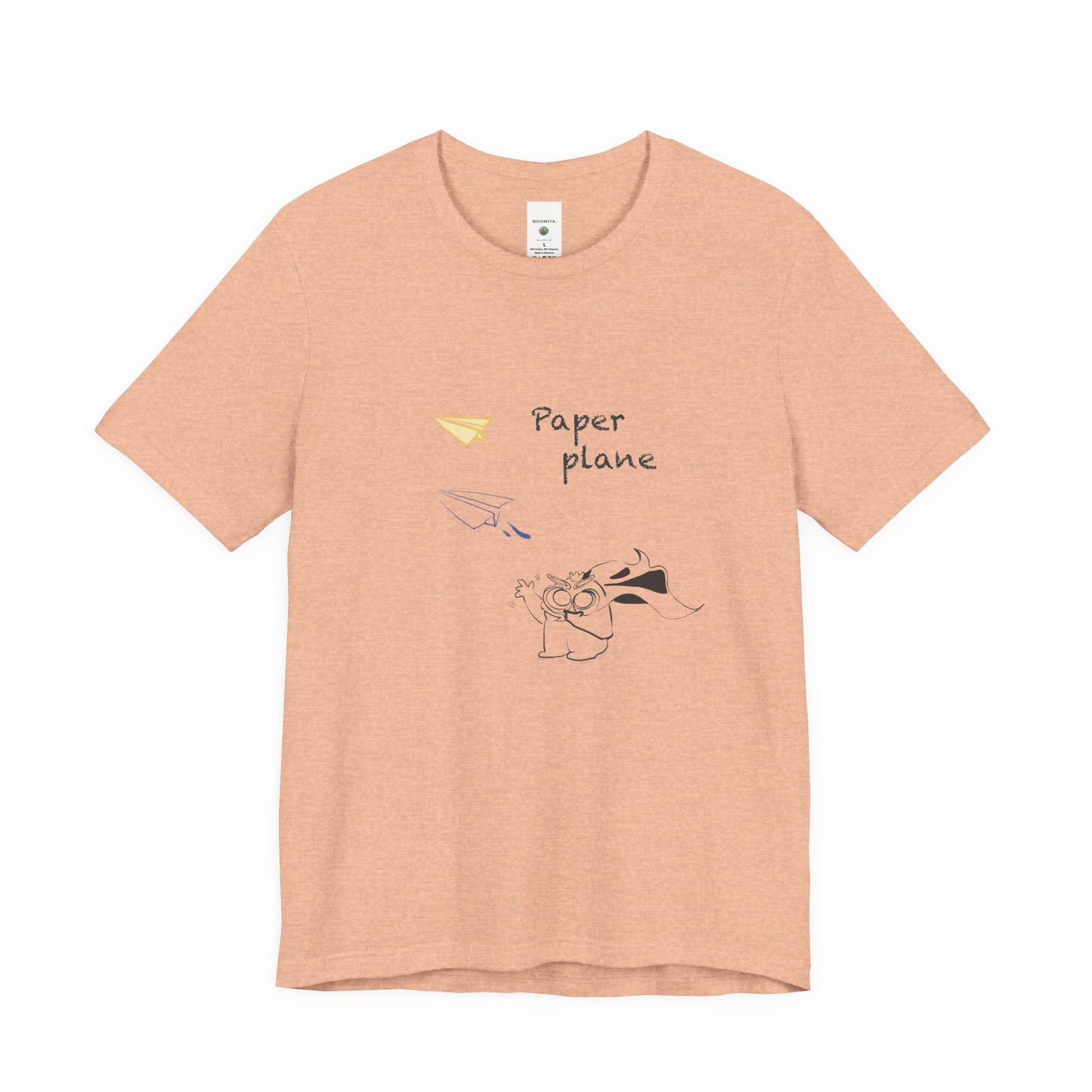 Paper Plane Tomo   T-Shirt —  Minimal Cute Tee|Soft Dream Graphic Shirt