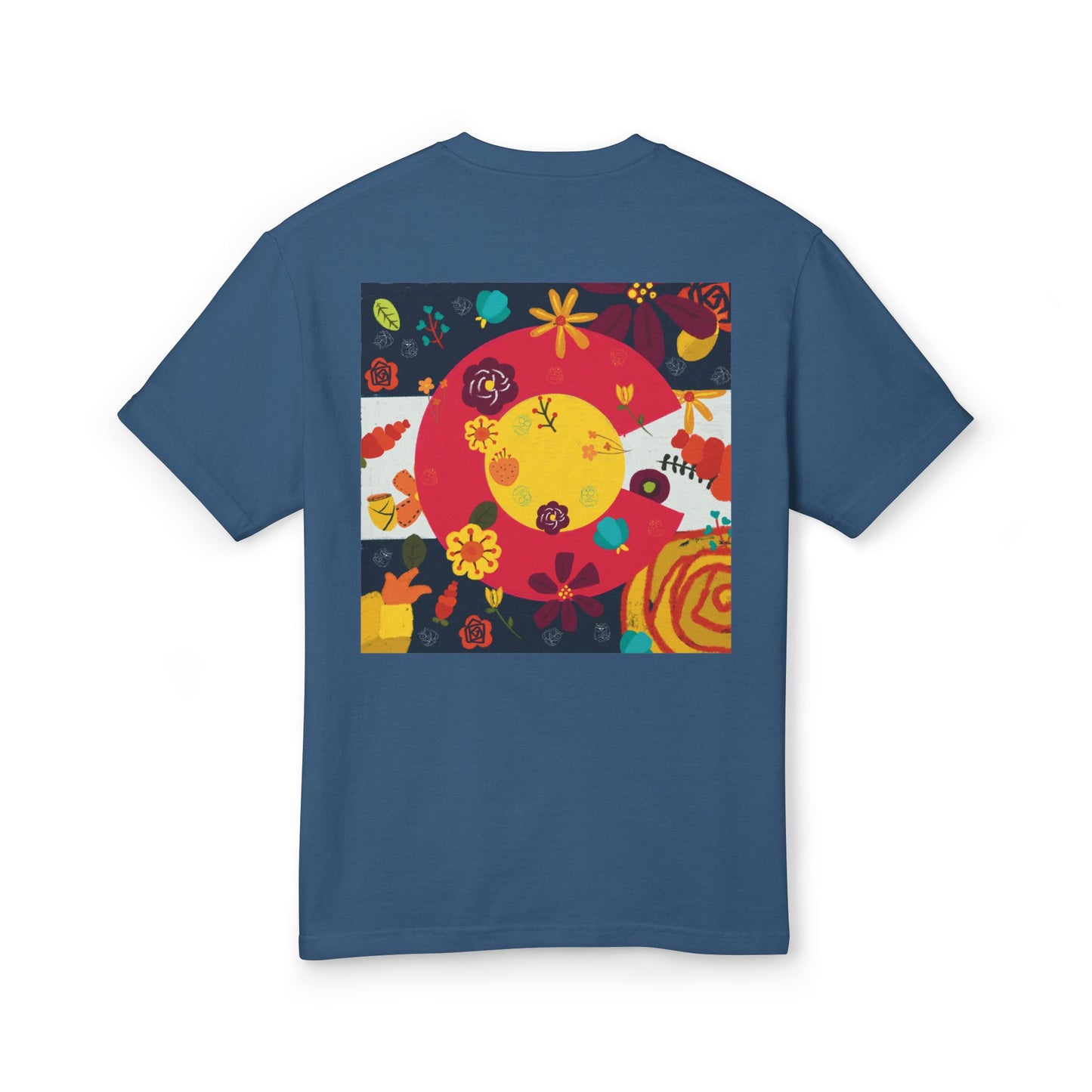 Vibrant Floral Art Tee, Unisex Graphic T-Shirt, Summer Fashion, Gift for Nature Lovers, Casual Wear