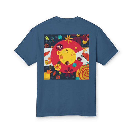Vibrant Floral Art Tee, Unisex Graphic T-Shirt, Summer Fashion, Gift for Nature Lovers, Casual Wear