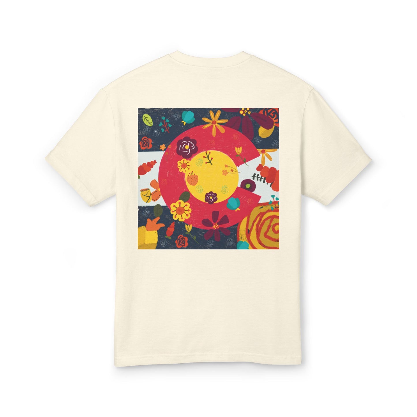 Vibrant Floral Art Tee, Unisex Graphic T-Shirt, Summer Fashion, Gift for Nature Lovers, Casual Wear