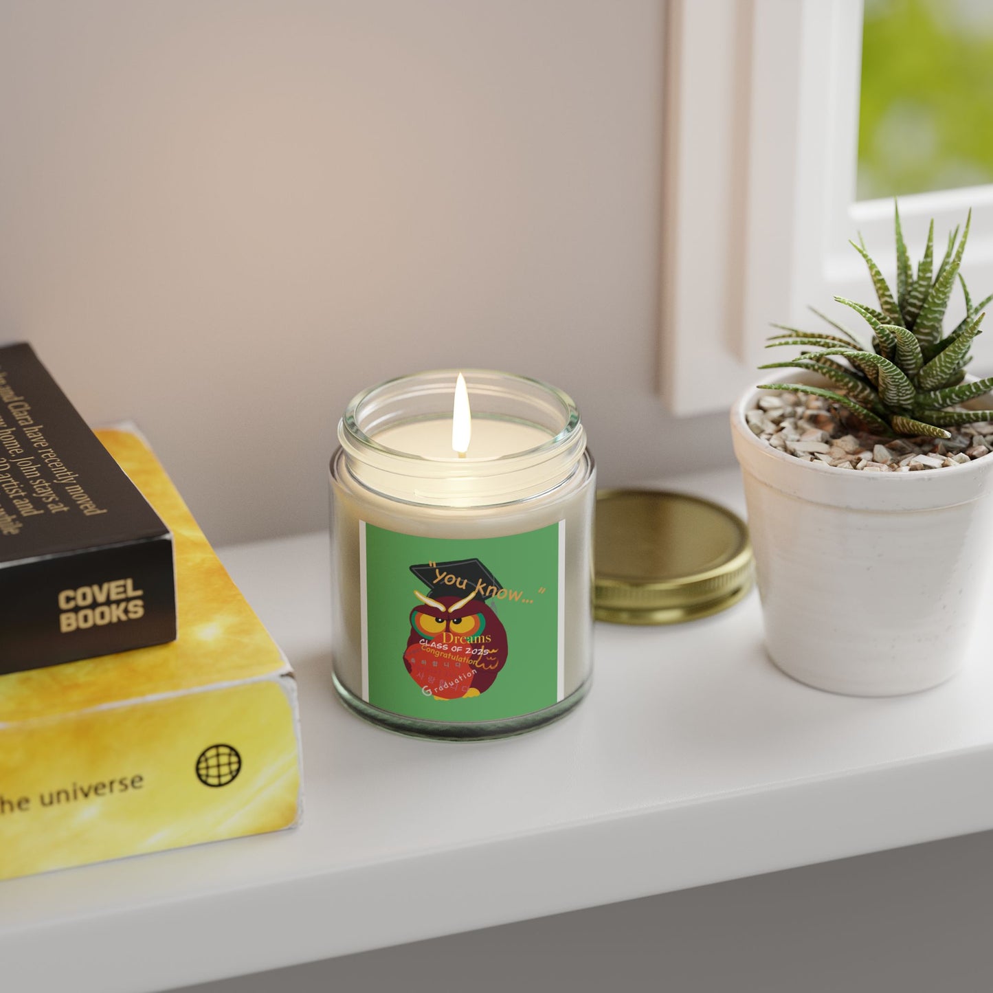 Graduation Scented Candle - Coconut Apricot Wax | Perfect Gift for Graduates