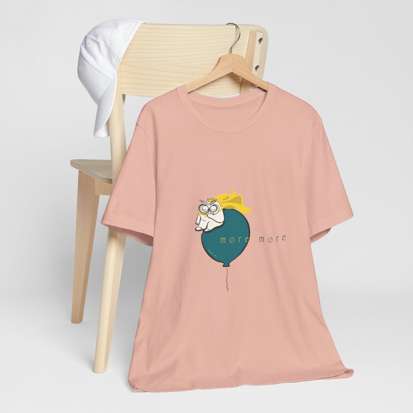 Tomo on Balloon Graphic Tee — "more more"