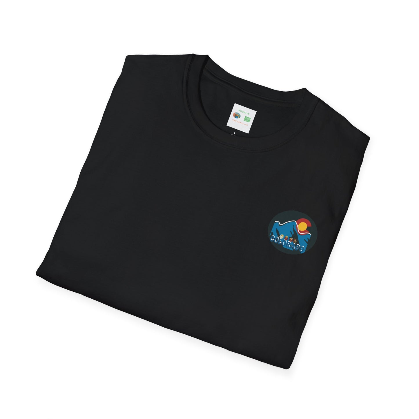 Colorado Mountain Graphic T-Shirt, Unisex Softstyle Tee, Outdoor Adventure Shirt, Vacation Souvenir, Gift for Nature Lovers