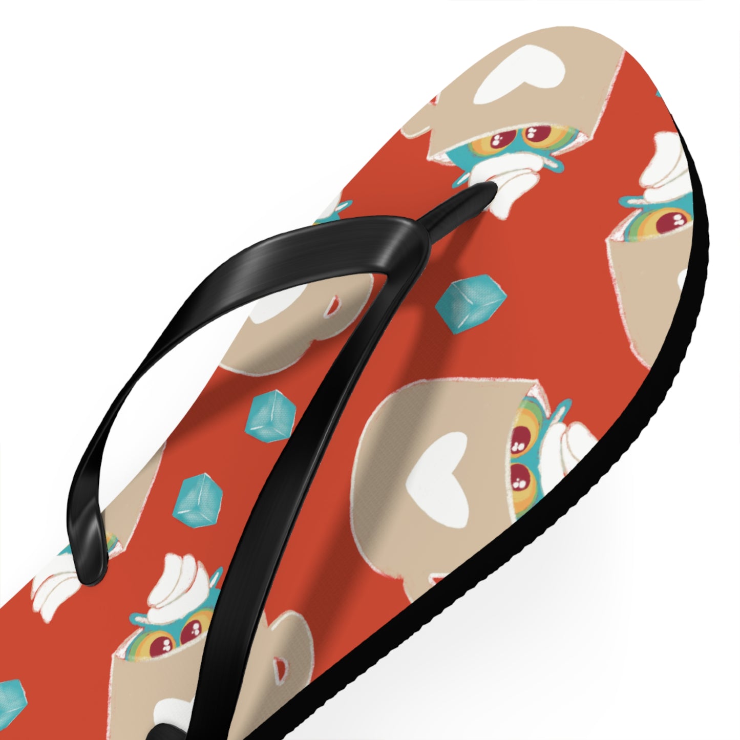 Colorful Summer Flip Flops, Beach Footwear, Vacation Sandals, Poolside Accessories, Fun Summer Vibes