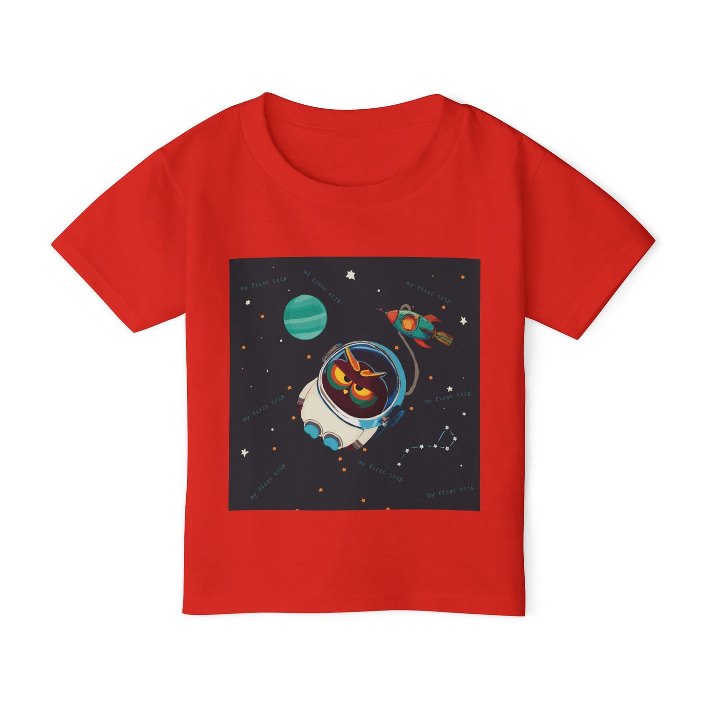 Space-Themed Toddler T-Shirt, Cute Kid's Tee, Galaxy Shirt, Toddler Spaceship Tee, Fun Gift for Birthdays, Playdate Outfit, Astronaut Design