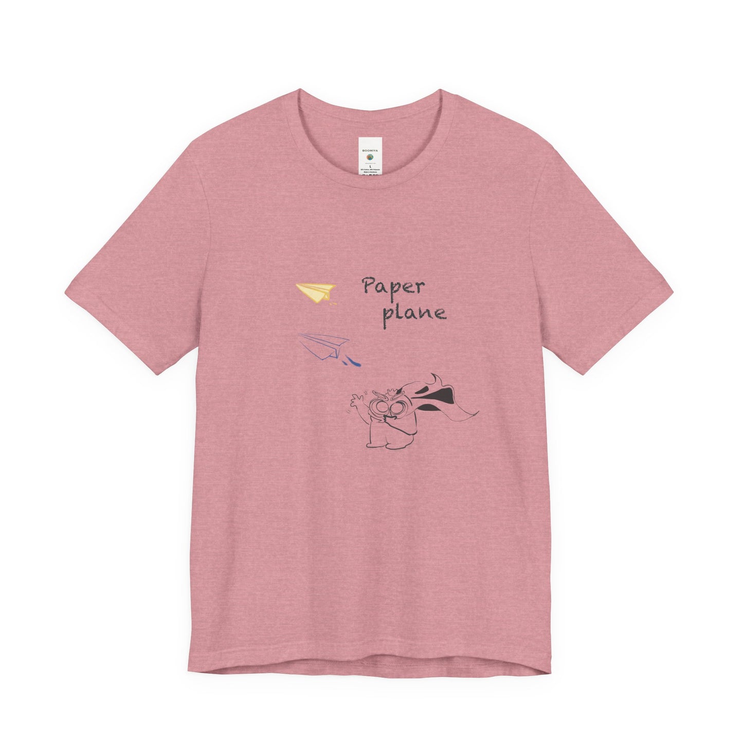 Paper Plane Tomo   T-Shirt —  Minimal Cute Tee|Soft Dream Graphic Shirt