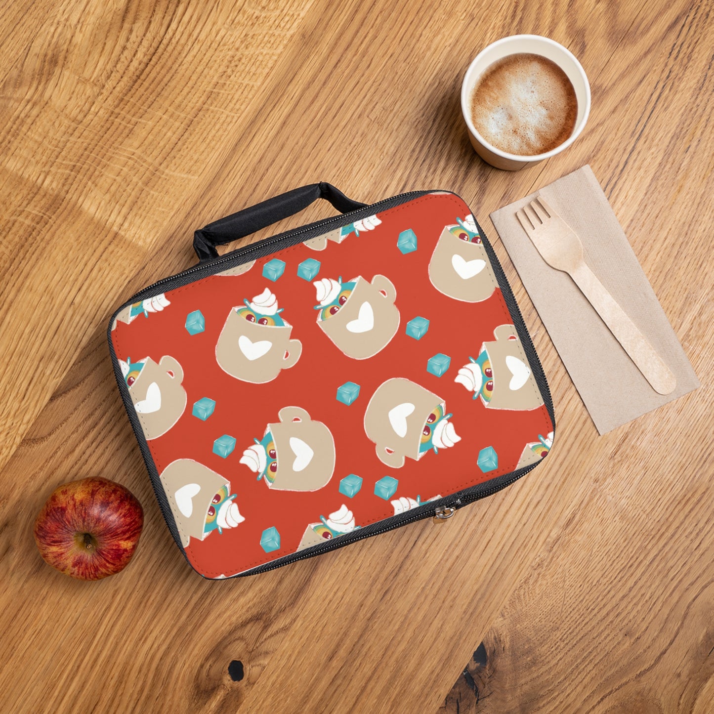 Cute Dessert-Themed Lunch Bag, Insulated Lunchbox, Kids Lunch Carrier, Picnic Bag, Back to School Essentials