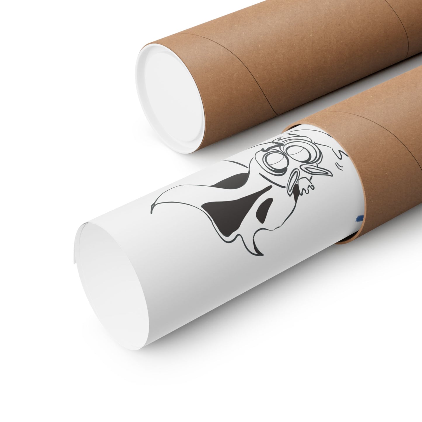 Paper Plane Poetry Poster | Minimal Owl Illustration | Tomo Art Print  _ Tomo Owl Poster