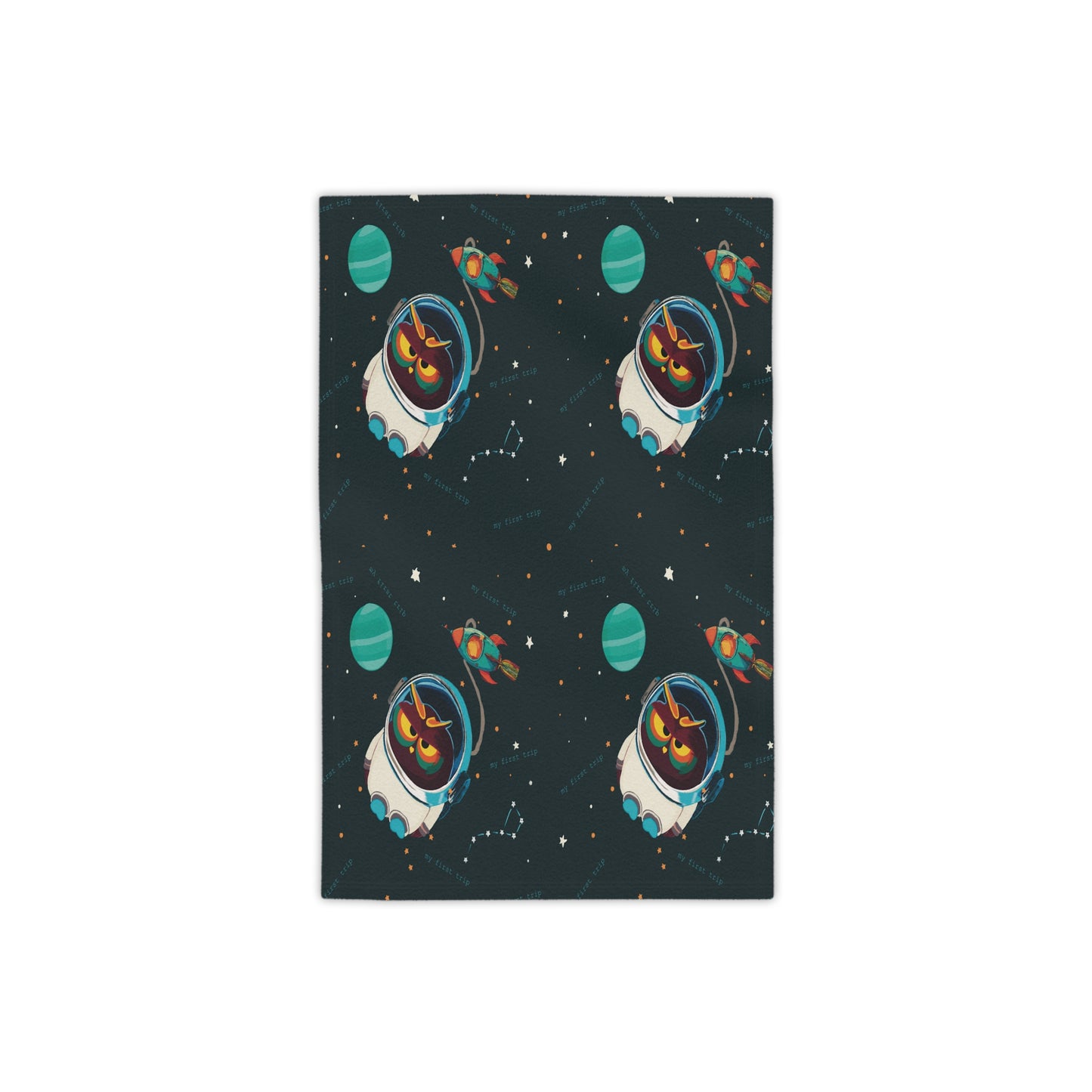 Cosmic Owl Beach Towels - Fun Space-Themed Towels for Kids, Summer Beach Days, Pool Parties, Unique Gift Ideas, Astronaut Owl Design