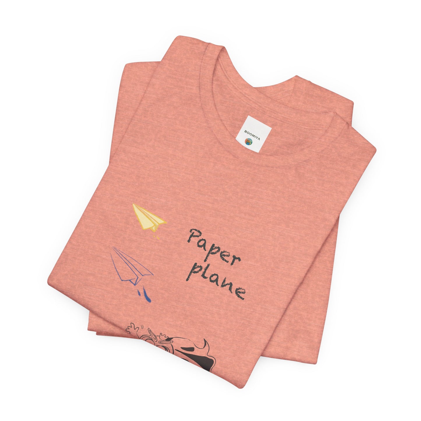 Paper Plane Tomo   T-Shirt —  Minimal Cute Tee|Soft Dream Graphic Shirt