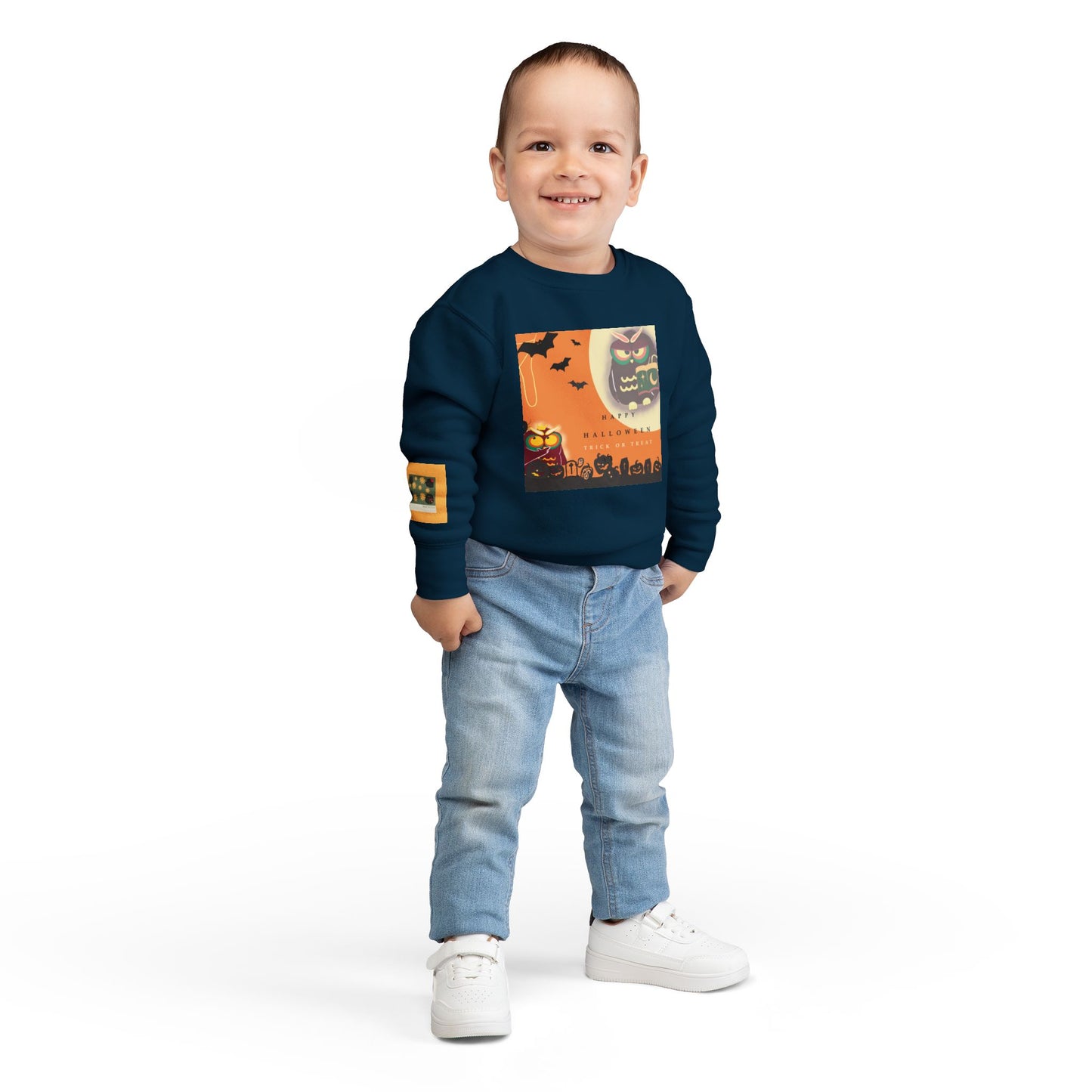 Halloween Toddler Sweatshirt, Cute Kids Sweatshirt, Fall Fashion, October Outfit, Kids Holiday Attire, Spooky Season Apparel