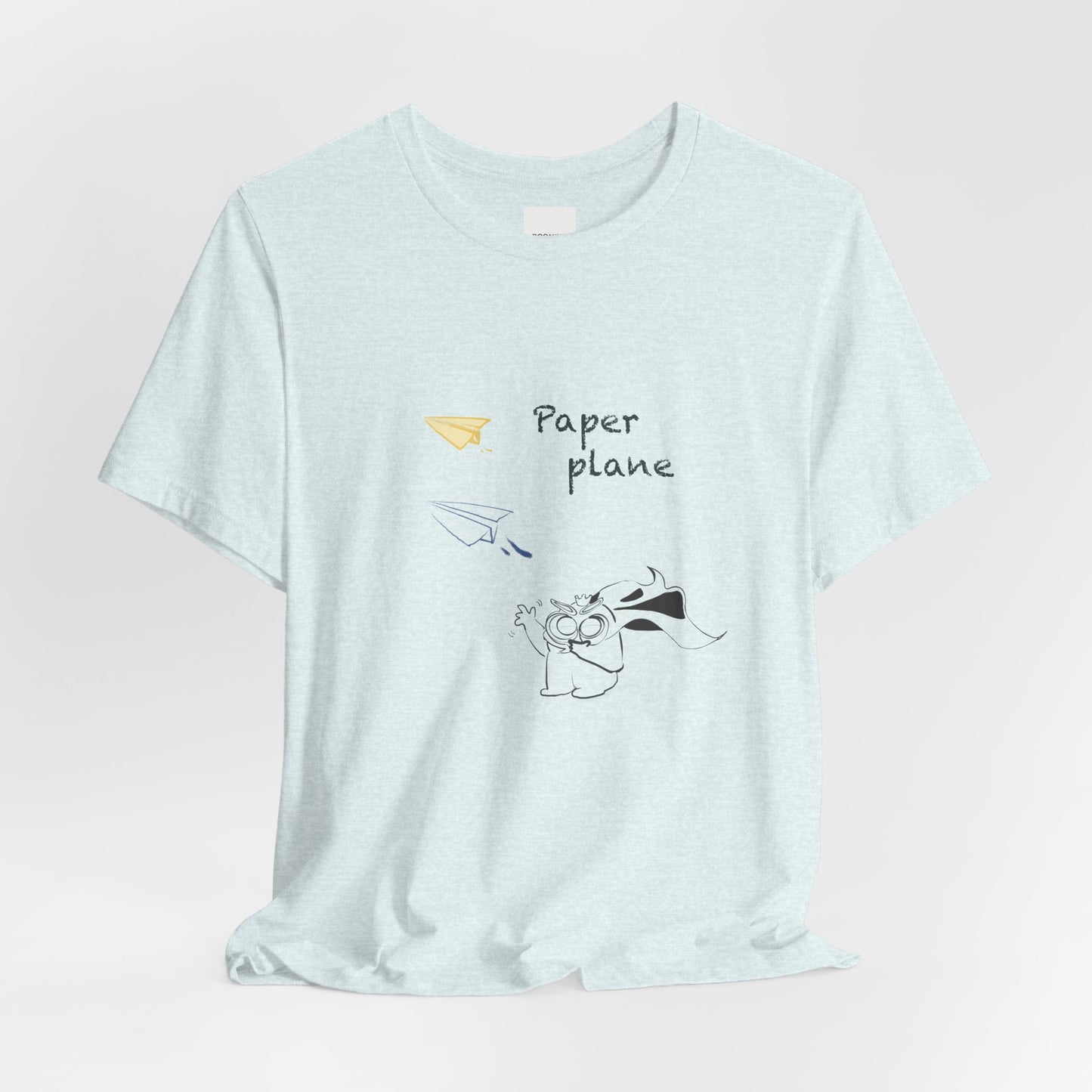 Paper Plane Tomo   T-Shirt —  Minimal Cute Tee|Soft Dream Graphic Shirt