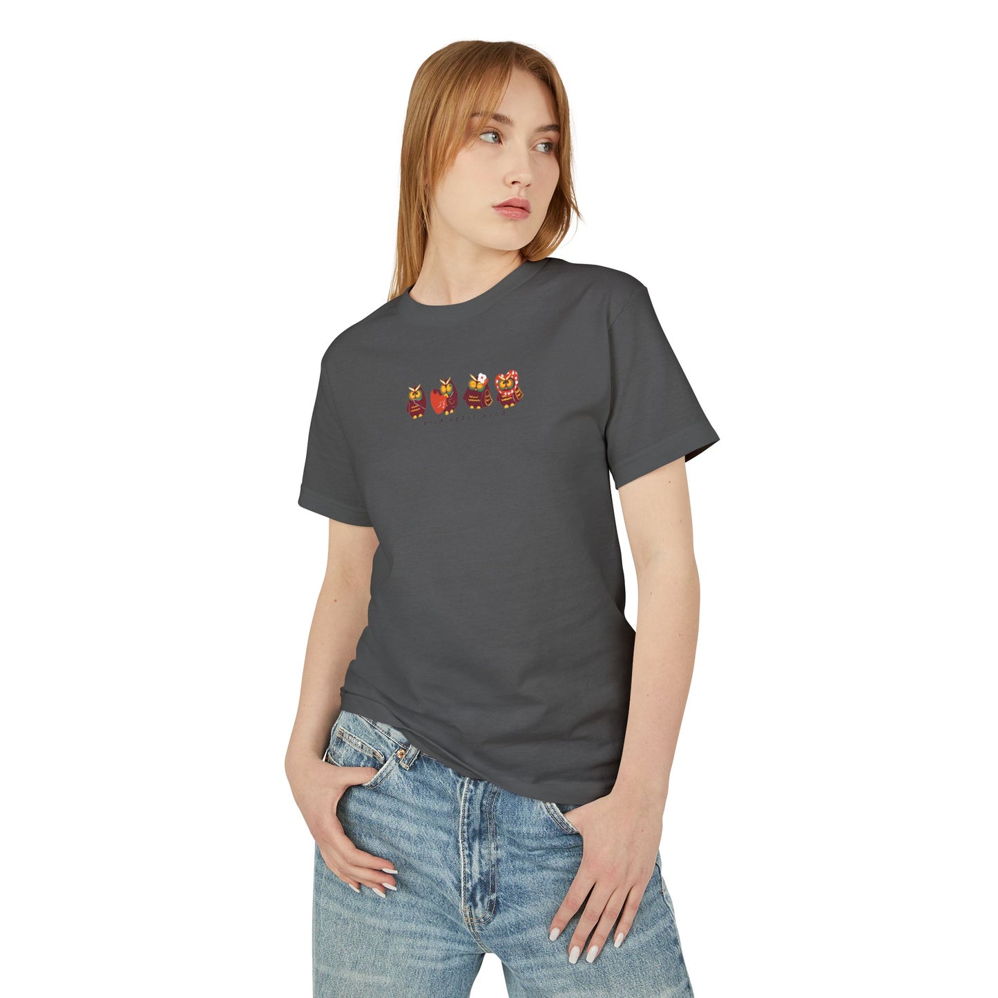 Unisex Vintage Love Colorado Tee - Heavyweight Cotton Shirt with Cute Bear Design