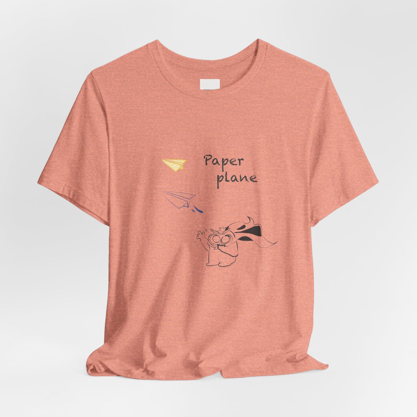 Paper Plane Tomo   T-Shirt —  Minimal Cute Tee|Soft Dream Graphic Shirt