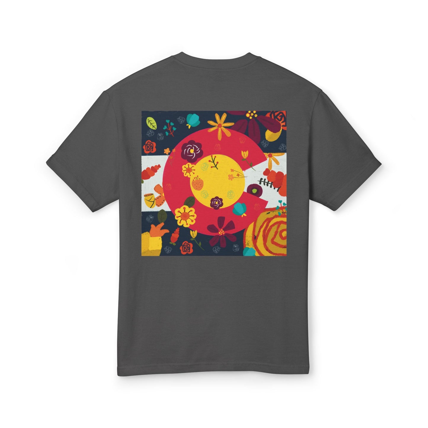 Vibrant Floral Art Tee, Unisex Graphic T-Shirt, Summer Fashion, Gift for Nature Lovers, Casual Wear